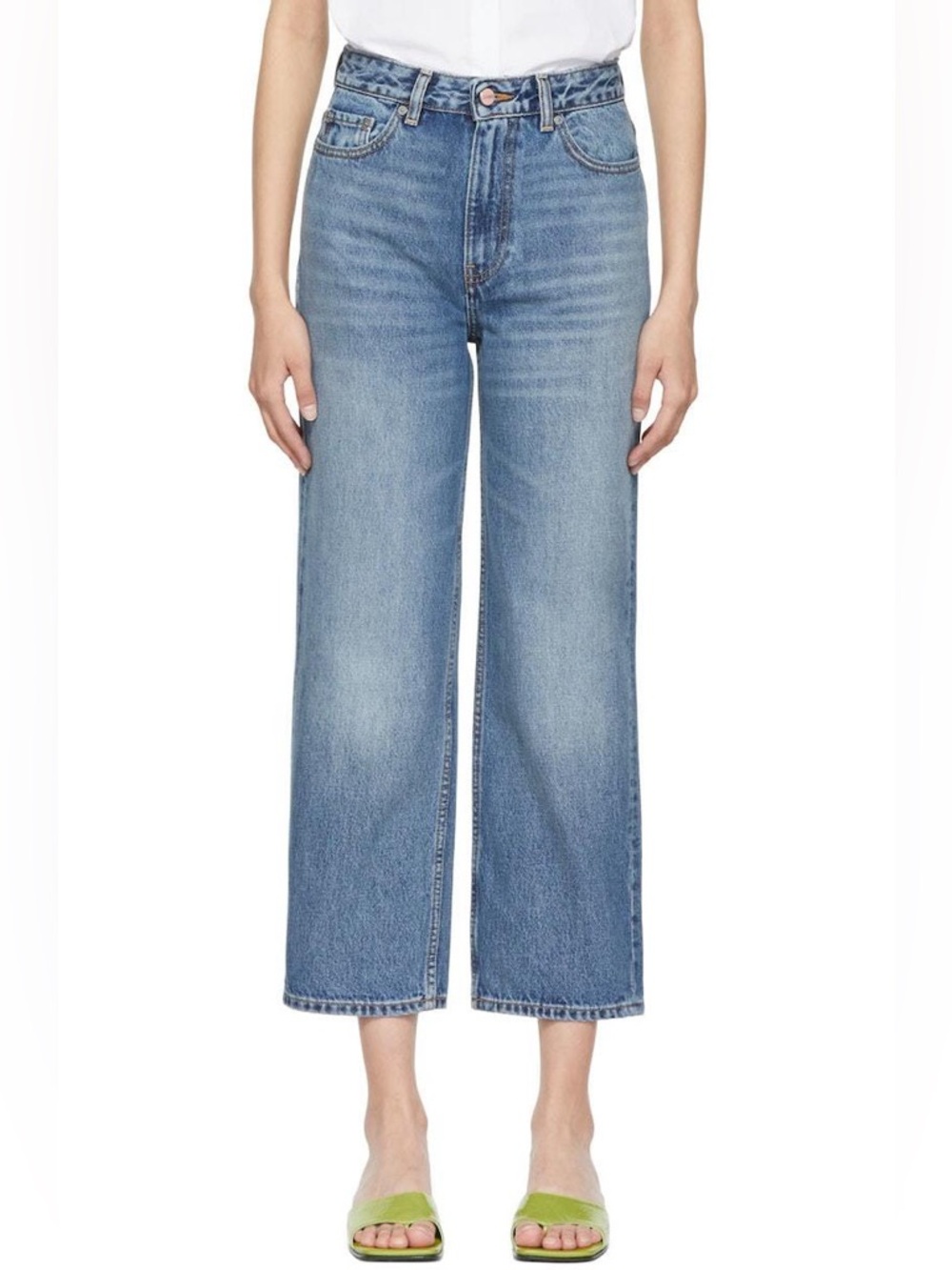 Ganni Misy Cropped Jean - Blue